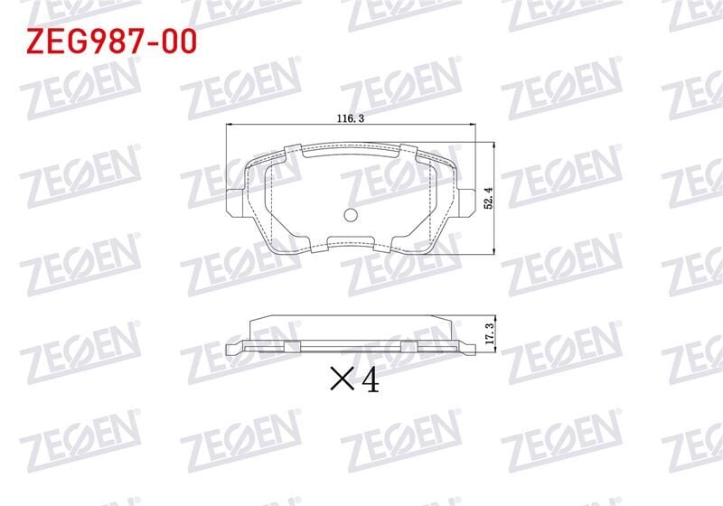 Renault Clio III 2005-2012 ve Dacia Duster 1.5 DCI Fren Balata