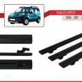 Peugeot Bipper 2008-2017 Arası ile Uyumlu BASIC Model Ara Atkı Tavan Barı Siyah 3 Adet