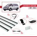 Chevrolet Venture 1997-2004 Arası ile Uyumlu BASIC Model Ara Atkı Tavan Barı Gri 4 Adet