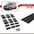 Vauxhall Combo E Life 2019-2022 Arası ile Uyumlu FLY Model Ara Atkı Tavan Barı Siyah 3 Adet