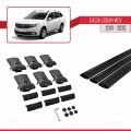 Dacia Logan 2 MCV (K52) 2013-2020 Arası ile Uyumlu FLY Model Ara Atkı Tavan Barı Siyah 3 Adet
