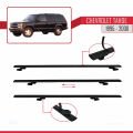 Chevrolet Tahoe 1995-2000 Arası ile Uyumlu BASIC Model Ara Atkı Tavan Barı Siyah 4 Adet
