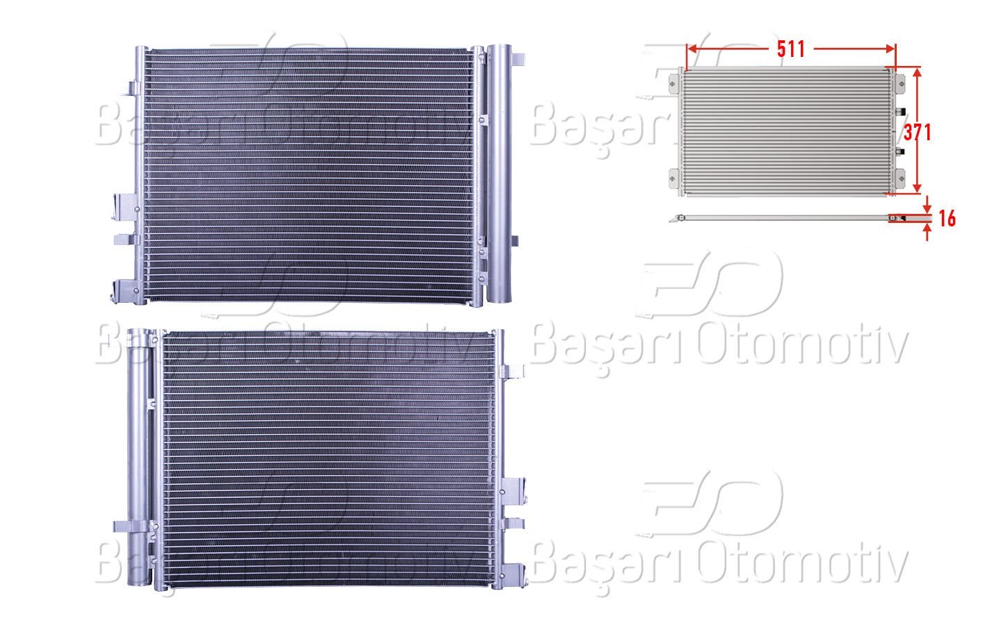 Hyundai i20 2008-2015 Uyumlu Klima Radyatörü