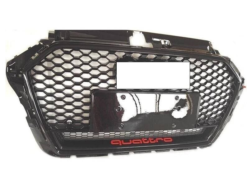 Audi A3 RS3 2016-2020 Quattro Uyumlu Yedek Parça Komple Siyah Panjur