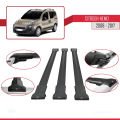 Citroen Nemo 3 (225) 2008-2017 Arası ile Uyumlu FLY Model Ara Atkı Tavan Barı Siyah 3 Adet