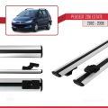 Peugeot 206 SW 2002-2008 Arası ile Uyumlu BASIC Model Ara Atkı Tavan Barı Gri 2 Adet