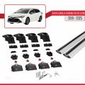 Toyota Corolla Touring/Estate (E210) 2019 ve Sonrası ile Uyumlu ACE-2 Ara Atkı Tavan Barı Gri 2 Adet