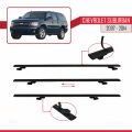 Chevrolet Suburban  2007-2014 Arası ile Uyumlu BASIC Model Ara Atkı Tavan Barı Siyah 4 Adet