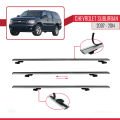 Chevrolet Suburban  2007-2014 Arası ile Uyumlu BASIC Model Ara Atkı Tavan Barı Gri 4 Adet