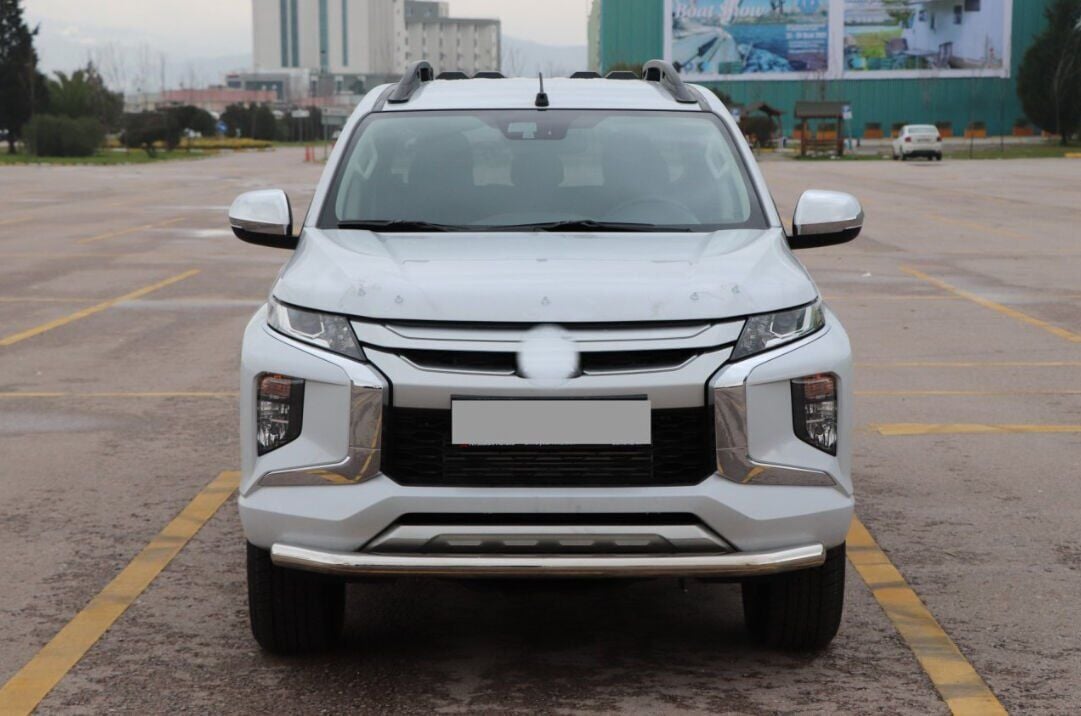 Nissan Navara 2006+ Off Road Uyumlu Yedek Parça Ön Tampon Koruma Demiri Krom (Tekli Bıyık) AQM4WD PST19