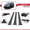 Citroen Jumpy 2 (G9) 2007-2016 Arası ile Uyumlu FLY Model Ara Atkı Tavan Barı Siyah 3 Adet
