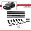 Toyota Corolla Spacio 2 (E120) 2001-2007 Arası ile Uyumlu BASIC Model Ara Atkı Tavan Barı Siyah 3 Adet