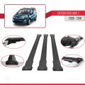 Citroen Berlingo 2 (B9) 2008-2018 Arası ile Uyumlu FLY Model Ara Atkı Tavan Barı Siyah 3 Adet