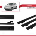 Saturn Vue 2 2008-2010 Arası ile Uyumlu BASIC Model Ara Atkı Tavan Barı Siyah 3 Adet