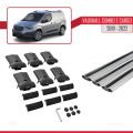 Vauxhall Combo E Cargo 2019-2022 Arası ile Uyumlu FLY Model Ara Atkı Tavan Barı Gri 3 Adet