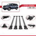 Toyota Sequoia 2008-2022 Arası ile Uyumlu FLY Model Ara Atkı Tavan Barı Gri 4 Adet