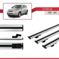 Saturn Vue 2 2008-2010 Arası ile Uyumlu BASIC Model Ara Atkı Tavan Barı Gri 3 Adet