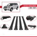 Toyota Highlander 2001-2007 Arası ile Uyumlu FLY Model Ara Atkı Tavan Barı Siyah 4 Adet