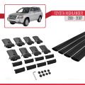 Toyota Highlander 2001-2007 Arası ile Uyumlu FLY Model Ara Atkı Tavan Barı Siyah 4 Adet