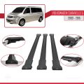 Volkswagen T5 Caravelle 2003-2015 Arası ile Uyumlu FLY Model Ara Atkı Tavan Barı Siyah 3 Adet