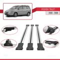 Hyundai Trajet 2000-2008 Arası ile Uyumlu FLY Model Ara Atkı Tavan Barı Gri 3 Adet