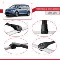 Volkswagen Touran (1T) Post-Facelift 2010-2015 Arası ile Uyumlu ACE-1 Ara Atkı Tavan Barı Siyah 2 Adet