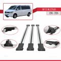 Volkswagen T6 Multivan 2015-2024 Arası ile Uyumlu FLY Model Ara Atkı Tavan Barı Gri 3 Adet