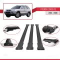 Hyundai Santa Fe (SM) 2001-2006 Arası ile Uyumlu FLY Model Ara Atkı Tavan Barı Siyah 3 Adet