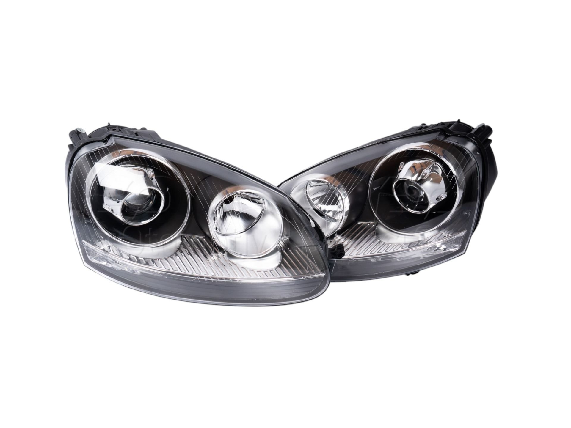 Far Seti Sol Sağ Merceklı Siyah Krom Tak/Calıstır Vw Golf5 R32 Golf5 Gtı Jetta 03-09