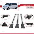 Volkswagen T6 Caravelle 2015-2024 Arası ile Uyumlu FLY Model Ara Atkı Tavan Barı Gri 3 Adet