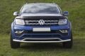 Volkswagen Amarok 2010+ Uyumlu Yedek Parça Off Road Ön Tampon Koruma Demiri Krom (Çiftli Bıyık) AQM4WD