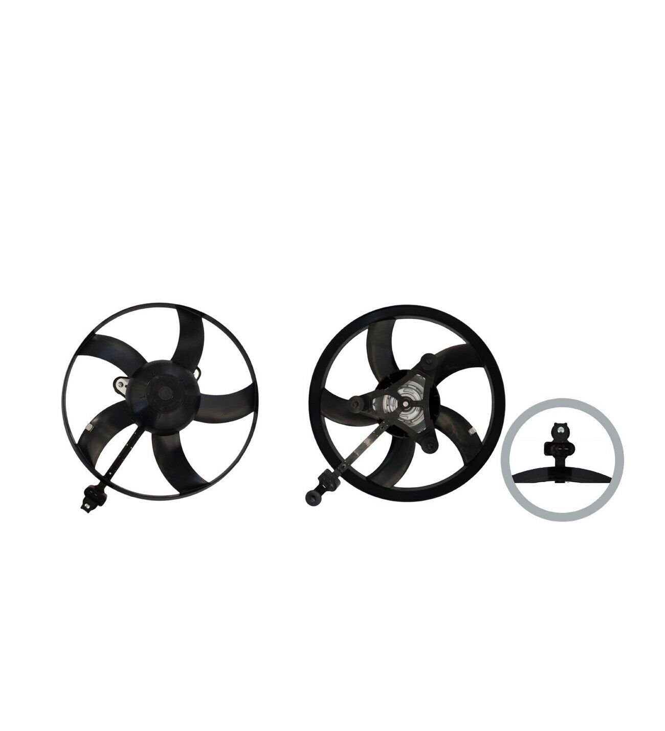 Volkswagen Polo Skoda Fabia Rapid Roomster Seat Cordoba Ibiza Toledo 1.0 1.2 1.2 TSI 1.4 1.6 1.9 SDI Fan Motoru Davlumbazsız (302 MM-2 Fiş-5 Kanat)