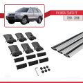 Hyundai Santa Fe (SM) 2001-2006 Arası ile Uyumlu FLY Model Ara Atkı Tavan Barı Gri 3 Adet