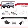 Hyundai Santa Fe (SM) 2001-2006 Arası ile Uyumlu FLY Model Ara Atkı Tavan Barı Gri 3 Adet
