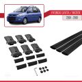 Hyundai Matrix (FC) 2001-2010 Arası ile Uyumlu FLY Model Ara Atkı Tavan Barı Siyah 3 Adet