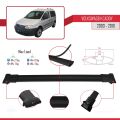 Volkswagen Caddy 3 (2K) 2003-2010 Arası ile Uyumlu FLY Model Ara Atkı Tavan Barı Siyah 3 Adet