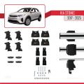Kia Stonic 2017 ve Sonrası ile Uyumlu ACE-4 Ara Atkı Tavan Barı Gri 2 Adet