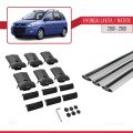 Hyundai Matrix (FC) 2001-2010 Arası ile Uyumlu FLY Model Ara Atkı Tavan Barı Gri 3 Adet