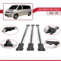 Volkswagen T5 Multivan 2003-2015 Arası ile Uyumlu FLY Model Ara Atkı Tavan Barı Gri 3 Adet