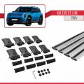 KIA EV9 GT-LINE 2024 ve Sonrası ile Uyumlu FLY Model Ara Atkı Tavan Barı Gri 4 Adet