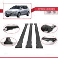 Hyundai i30 (FD) SW 2007-2011 Arası ile Uyumlu FLY Model Ara Atkı Tavan Barı Siyah 3 Adet