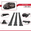 Toyota Proace 2017 ve Sonrası ile Uyumlu FLY Model Ara Atkı Tavan Barı Siyah 3 Adet