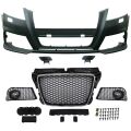 Audi A3 RS3 2008-2013 Uyumlu Yedek Parça Ön Tampon Seti