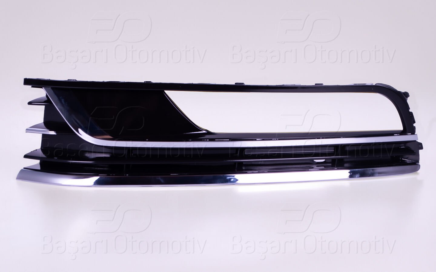 Volkswagen Passat B7 2011-2014 Tampon Izgarası Sol Sisli Uç Nikelajlı