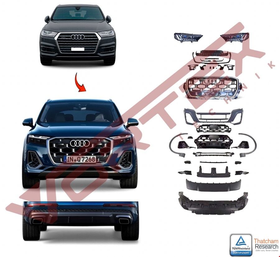 Audi Q7 2016 ve Sonrası 2024 S Line Dönüşüm Seti (Farli)