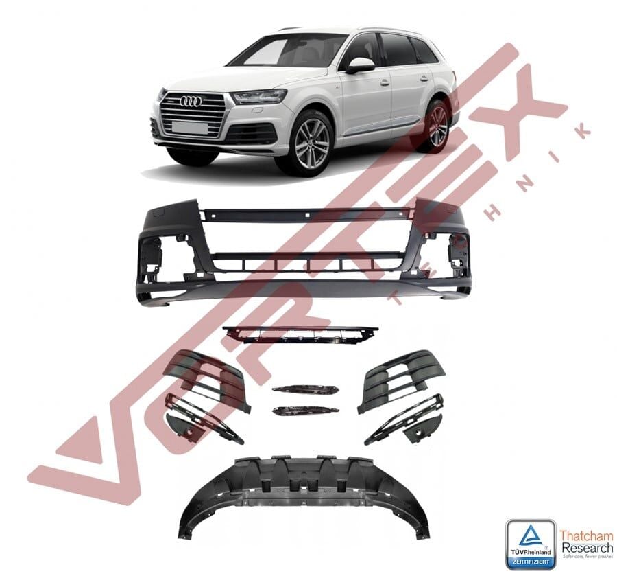 Audi Q7 2015 Sonrası Ön Tampon Set S-Line (2 Sensörlü)