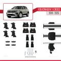 Volkswagen T-Cross (C11) 2019 ve Sonrası ile Uyumlu ACE-4 Ara Atkı Tavan Barı Gri 2 Adet