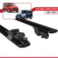 Ford Transit/Tourneo Connect 2 2014-2021 Arası ile Uyumlu HOOK Model Ara Atkı Tavan Barı Siyah 2 Adet