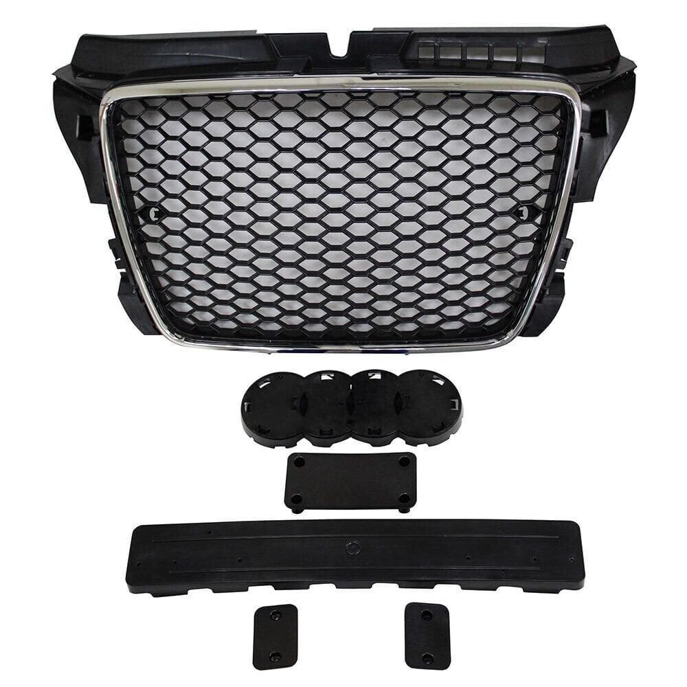 Audi A3 RS3 2008-2013 Uyumlu Yedek Parça  Kormlu Siyah Panjur