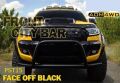 Nissan Navara 2006+ Off Road Uyumlu Yedek Parça Ön Tampon Koruma Demiri Siyah Face Off AQM4WD PST15
